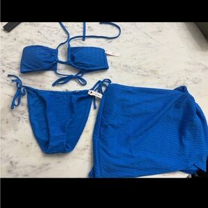 Blue Victorias Secret Bikini Swim Set